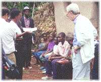 Pino in Africa for an humanitarian mission